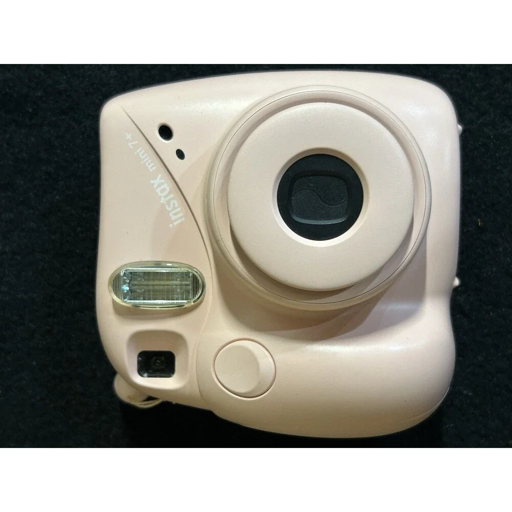 Pink Fujifilm Instax Mini 7+ Plus Instant Camera Tested Excellent Condition B-17